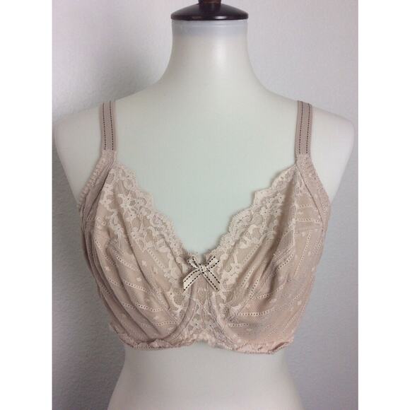 Chantelle Other - Chantelle Lingerie Bra Lace Stripe Underwire Mesh